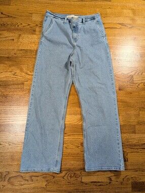 Levi Strauss Signature Heritage High Rise Loose Straight Jeans Size 14 W32